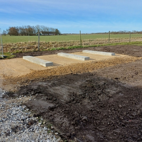 Støbning af fundament