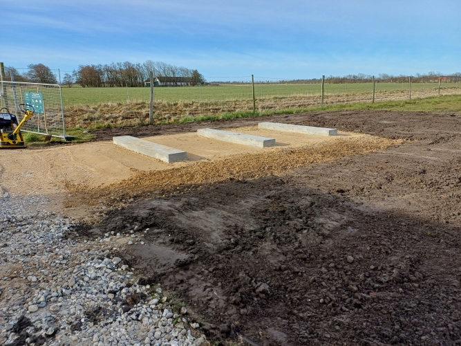 Støbning af fundament