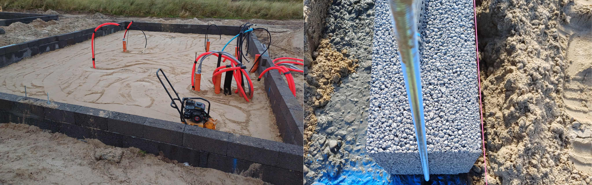 Entreprenør tilbyder støbning af fundament